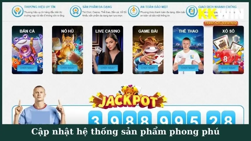 Cập nhật hệ thống sản phẩm phong phú