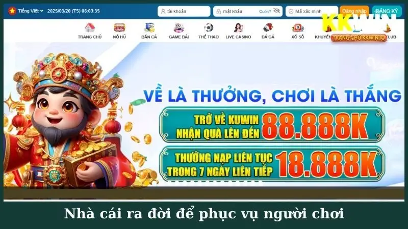 Nhà cái ra đời để phục vụ người chơi