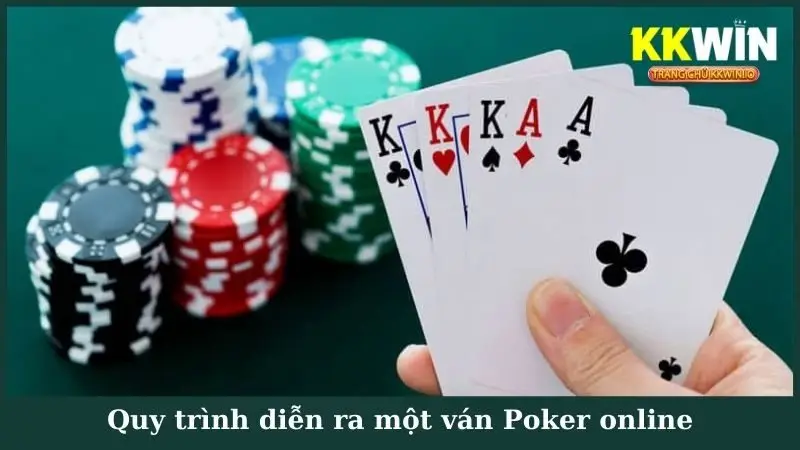 Quy trình diễn ra một ván Poker online