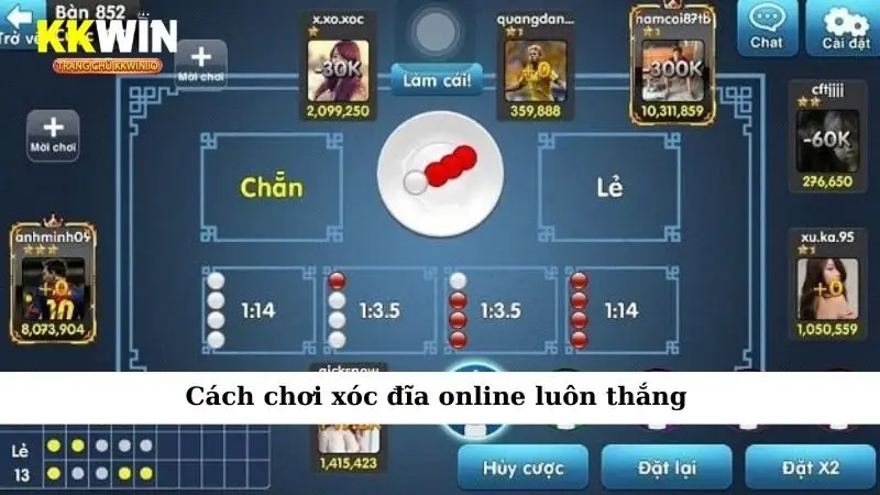 Cách chơi xóc đĩa online luôn thắng