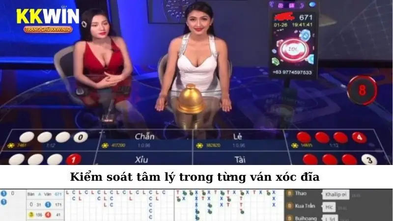 Kiểm soát tâm lý trong từng ván xóc đĩa