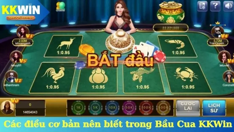 Các điều cơ bản nên biết trong cách chơi Bầu Cua KKWin