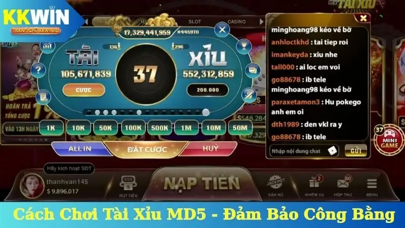 Cách Chơi Tài Xỉu MD5 - Đảm Bảo Công Bằng, Cơ Hội Thắng